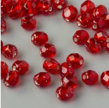 Zdjęcie - Fire Polish Silver Lined Siam Ruby (SL90080) 4mm